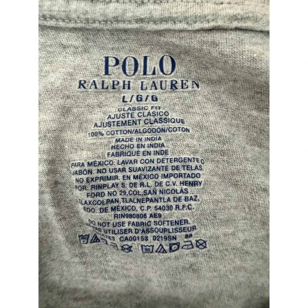 Polo Ralph Lauren men's V-neck t-shirt in a size Large (L/G/G).